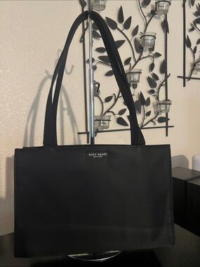 kate spade Black Structured Nylon Tote